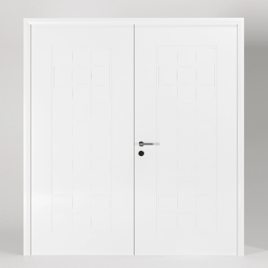 Steel Door (Double) - White